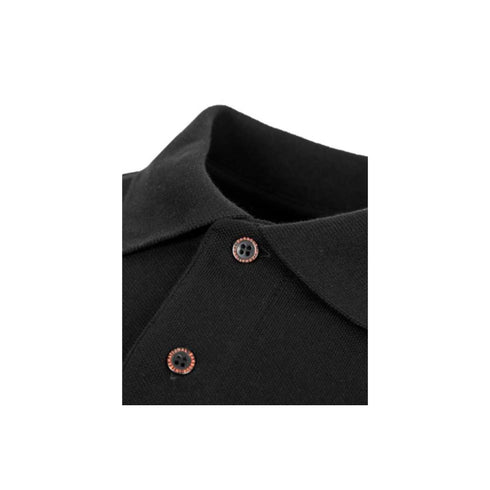 Polo uomo con logo a stampa frontale